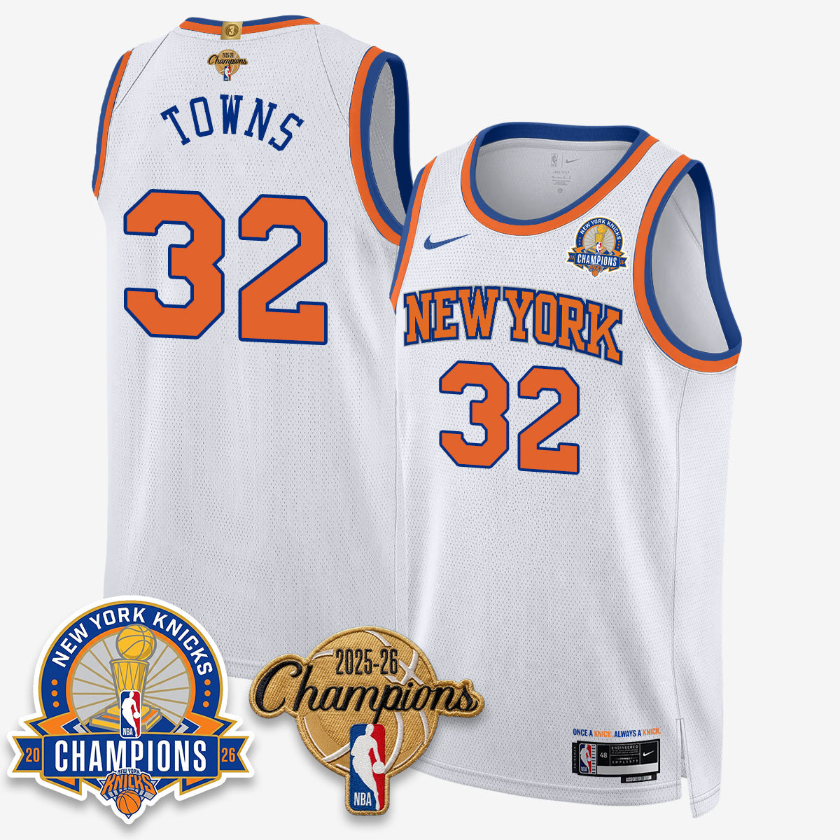 NYK 2026 Basketball Champions Special Edition Vapor Jersey V2- Stitched