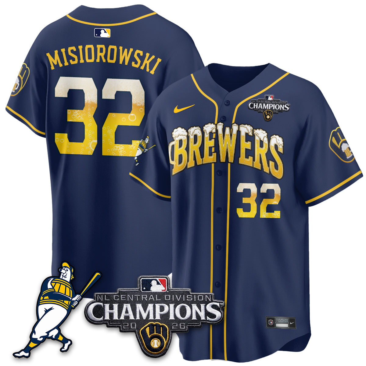 MIL 2026 NL Division Champs Vapor Jersey V2- Stitched