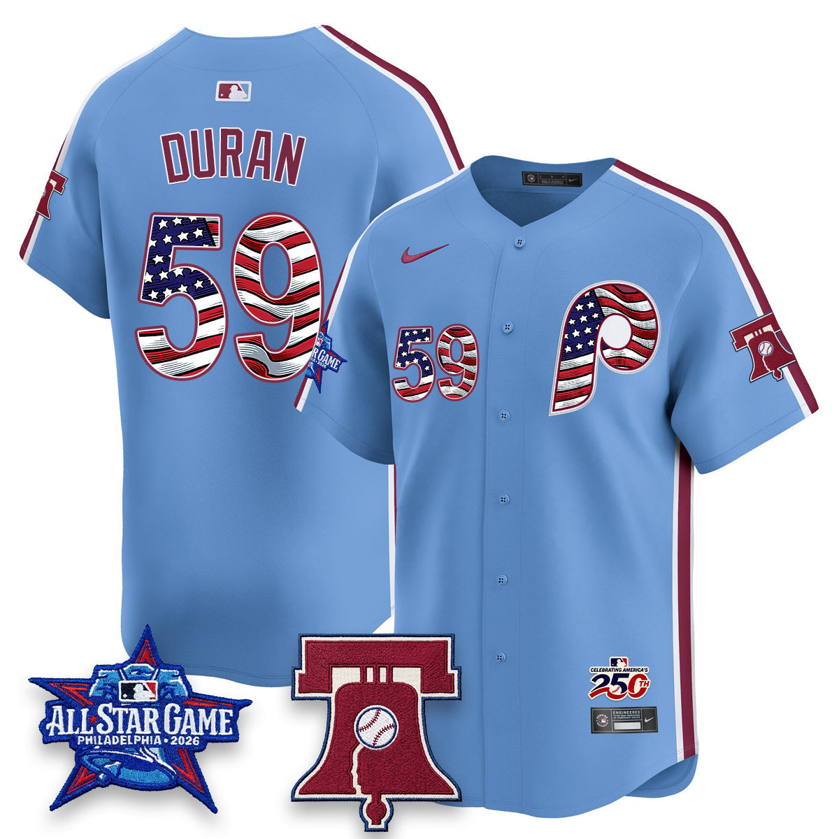 PHI 2026 Independence Day USA Vapor Limited Jersey - Stitched