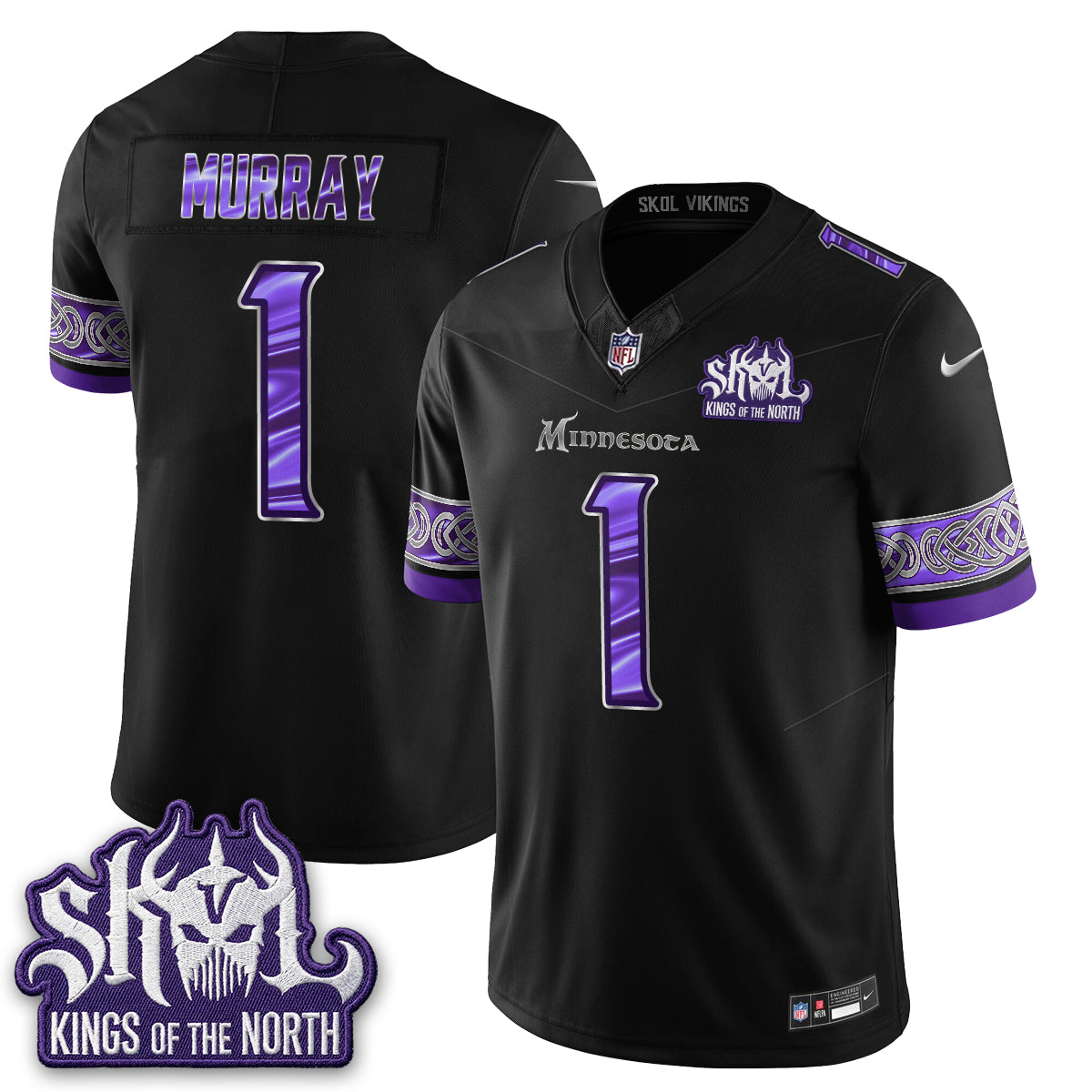 MIN Fangear Edition Warrior Skol Patch Vapor Jersey - Stitched