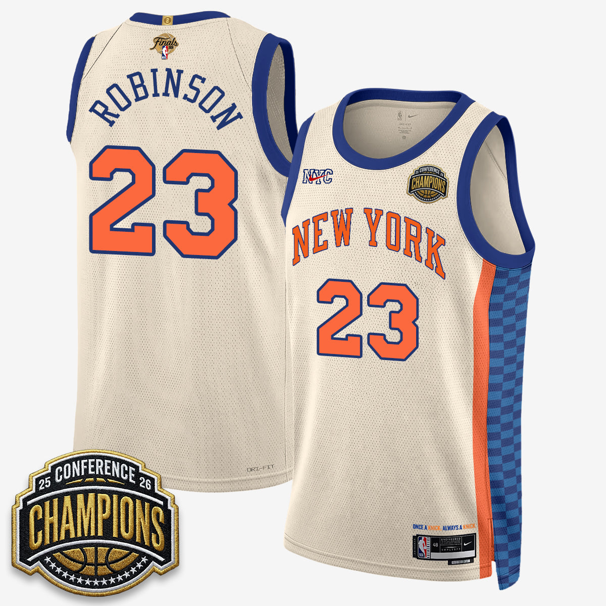 NYK 2026 NBA Finals City Edition Jersey V3- Stitched