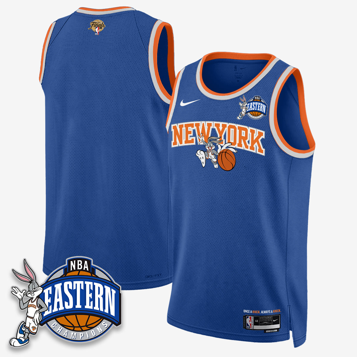 NYK 2026 NBA Finals x Bunny Vapor Jersey - Stitched