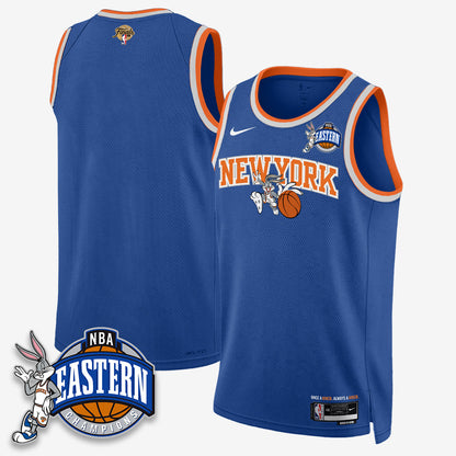 NYK 2026 NBA Finals x Bunny Vapor Jersey - Stitched