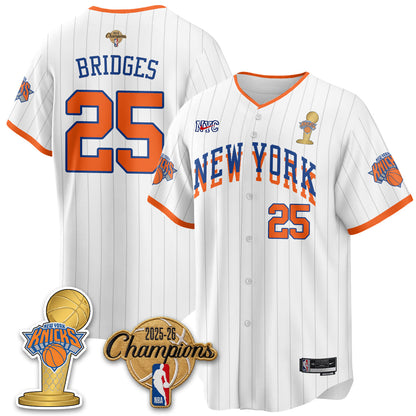 NYK 2026 NBA Champions Vapor Jersey - Stitched