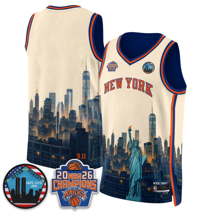 NYK Skyline Never Forget 9/11 Edition Vapor Jersey - Printed