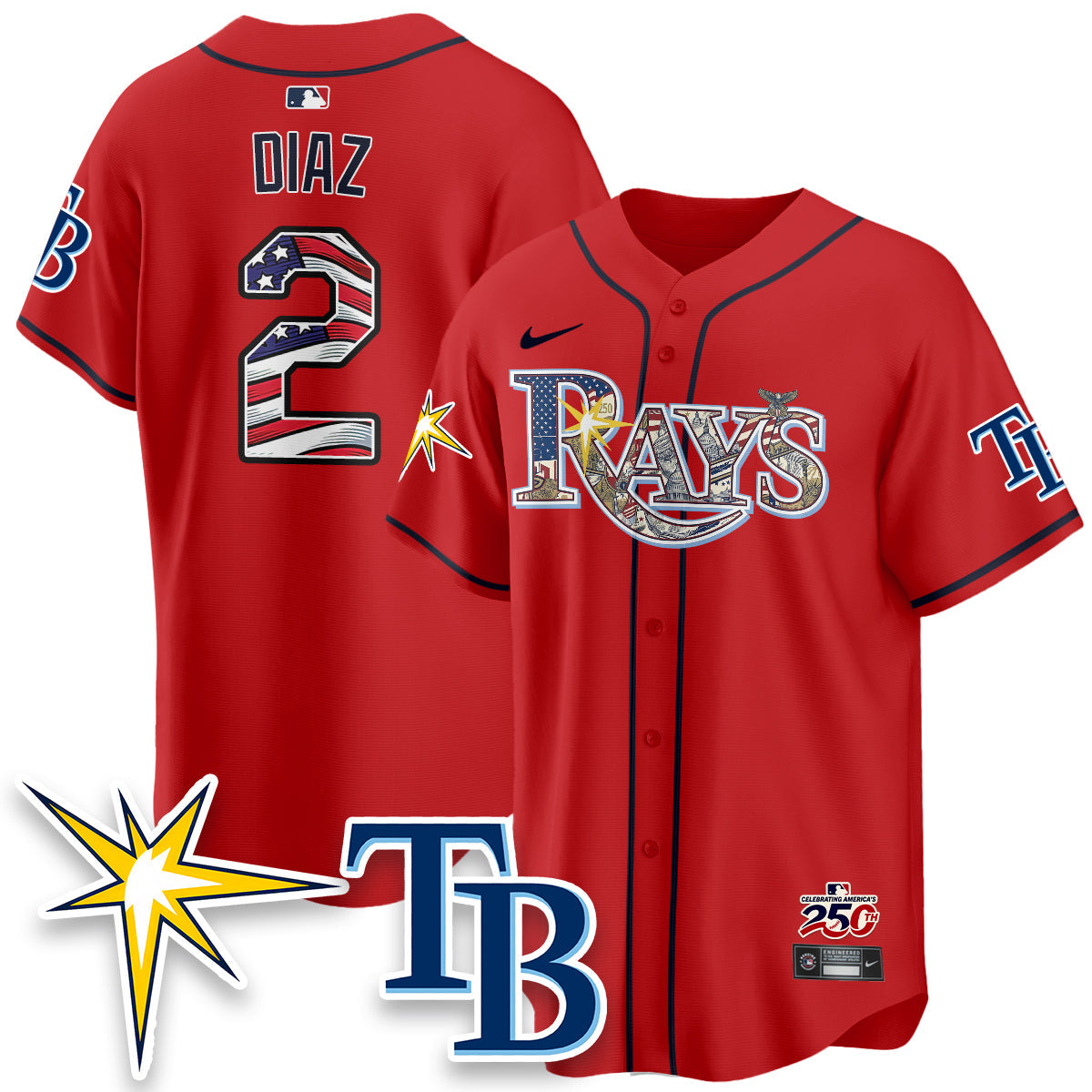 TB Independence Day USA 2026 Vapor Limited Jersey - Stitched