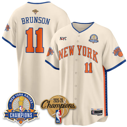 NYK 2026 NBA Champions Special Edition Vapor Jersey V2- Stitched