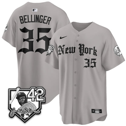 NYY 2026 Jackie Robinson Day Gothic Vapor Limited Jersey - Stitched