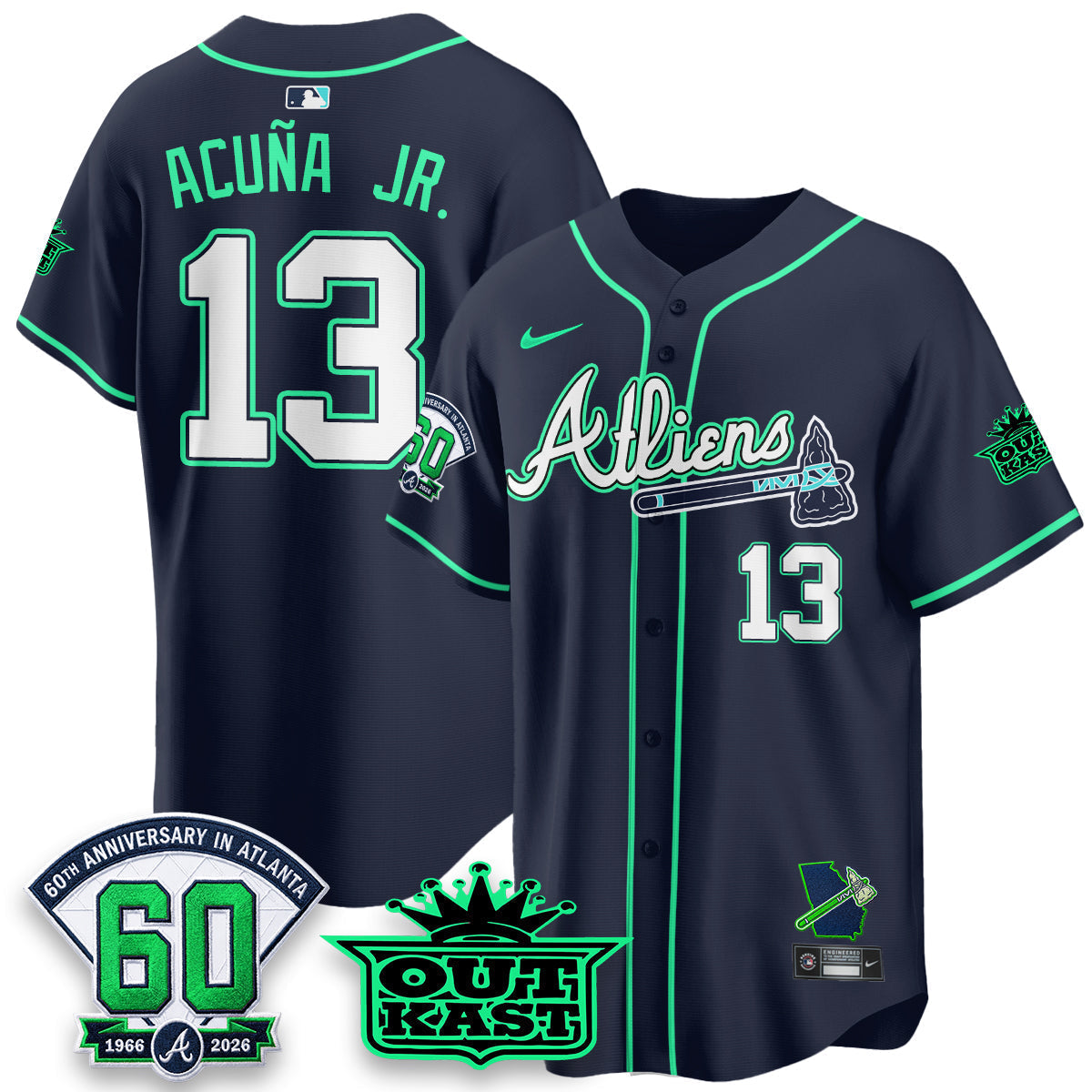 ATL x Atliens Cool Base Galaxy Version Jersey - Stitched-NQD