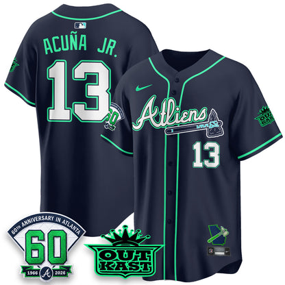 ATL x Atliens Cool Base Galaxy Version Jersey - Stitched-NQD