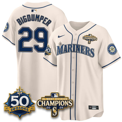 SEA Vapor Premier Limited Jersey - 50th Anniversary & AL West Division Champions - Steelheads Community Funds - Stitched