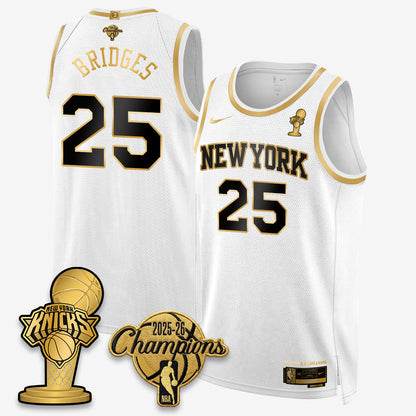 NYK 2026 NBA Champions Gold Edition Vapor Jersey - Stitched