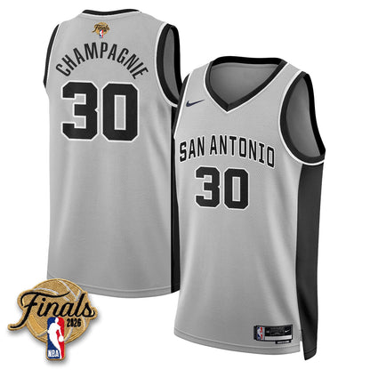SAS 2026 NBA Western Conference Champions Vapor Jersey V2- Stitched