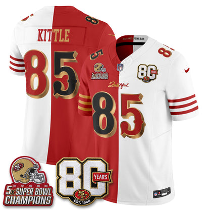 SF Rivalries Split Edition Vapor Jersey - Stitched
