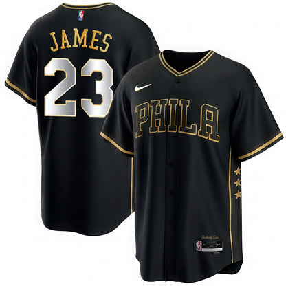 PHI LeBron James #23 Vapor Baseball Jersey - Stitched