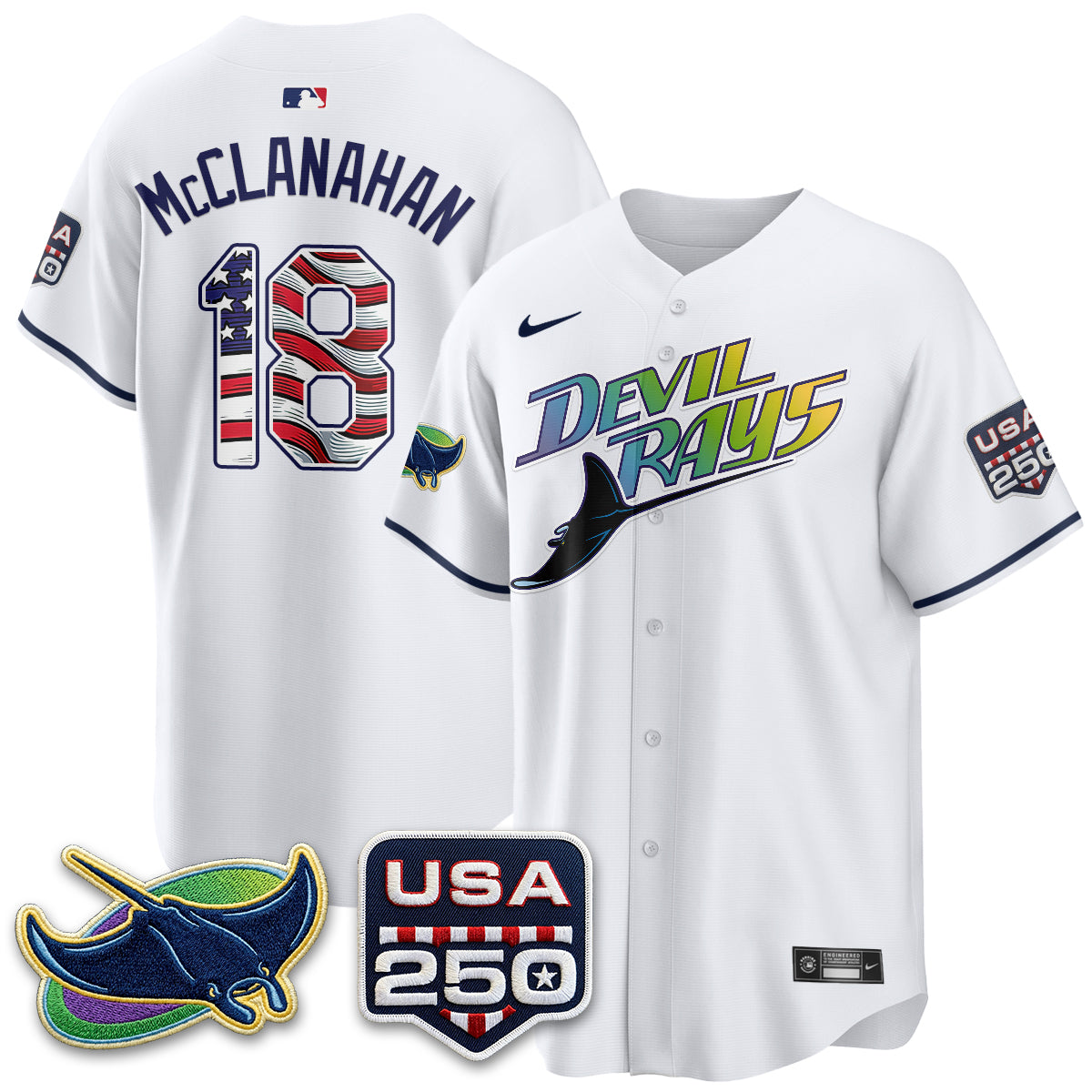 TB Independence Day USA 2026 City Connect Vapor Jersey - Stitched