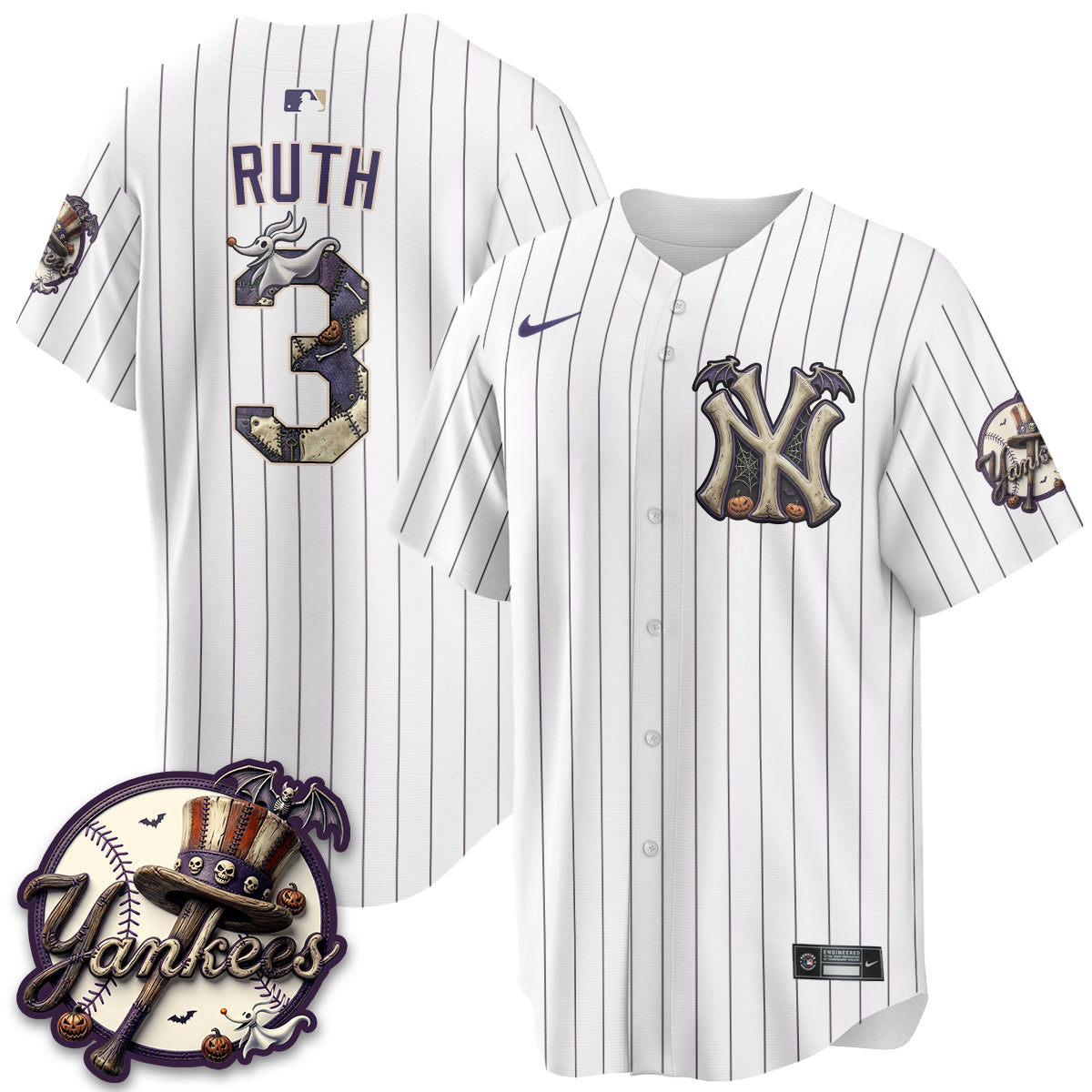 NYY Nightmare Edition Vapor Jersey - Printed