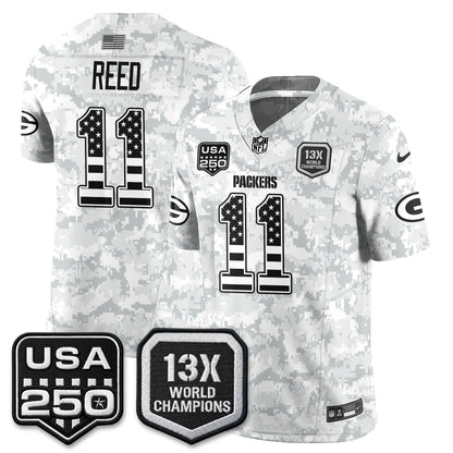 GB 2026 Salute To Service Edition Vapor Jersey - Stitched