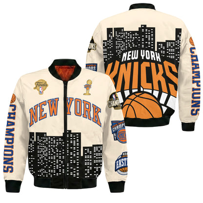 NYK 2026 NBA Finals Champions Limited Edition Bomber Jacket V2 - Printed