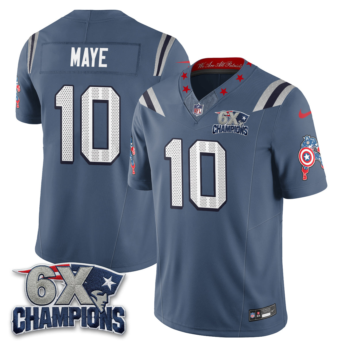 NE x Vibranium Shield Edition Vapor Jersey V2 - Stitched