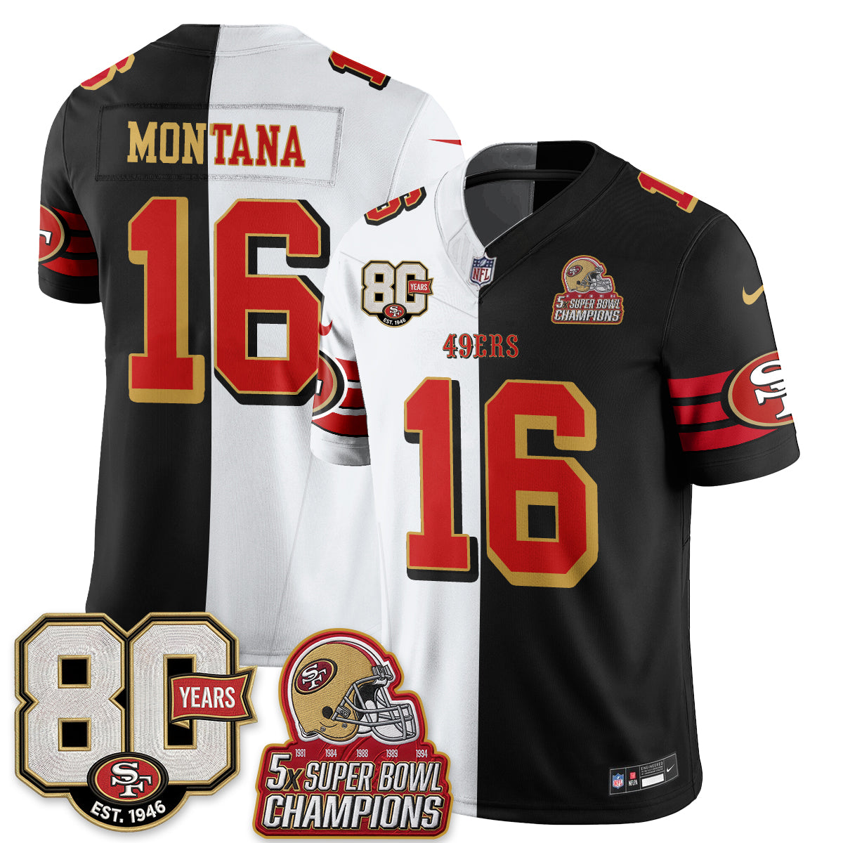 SF Split Style Vapor Jersey - Stitched