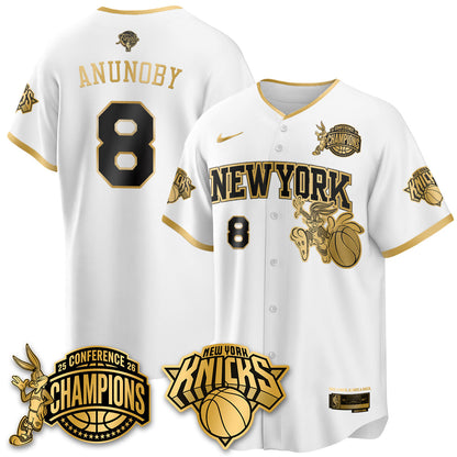 NYK 2026 NBA Finals x Bunny Vapor Jersey V2- Stitched
