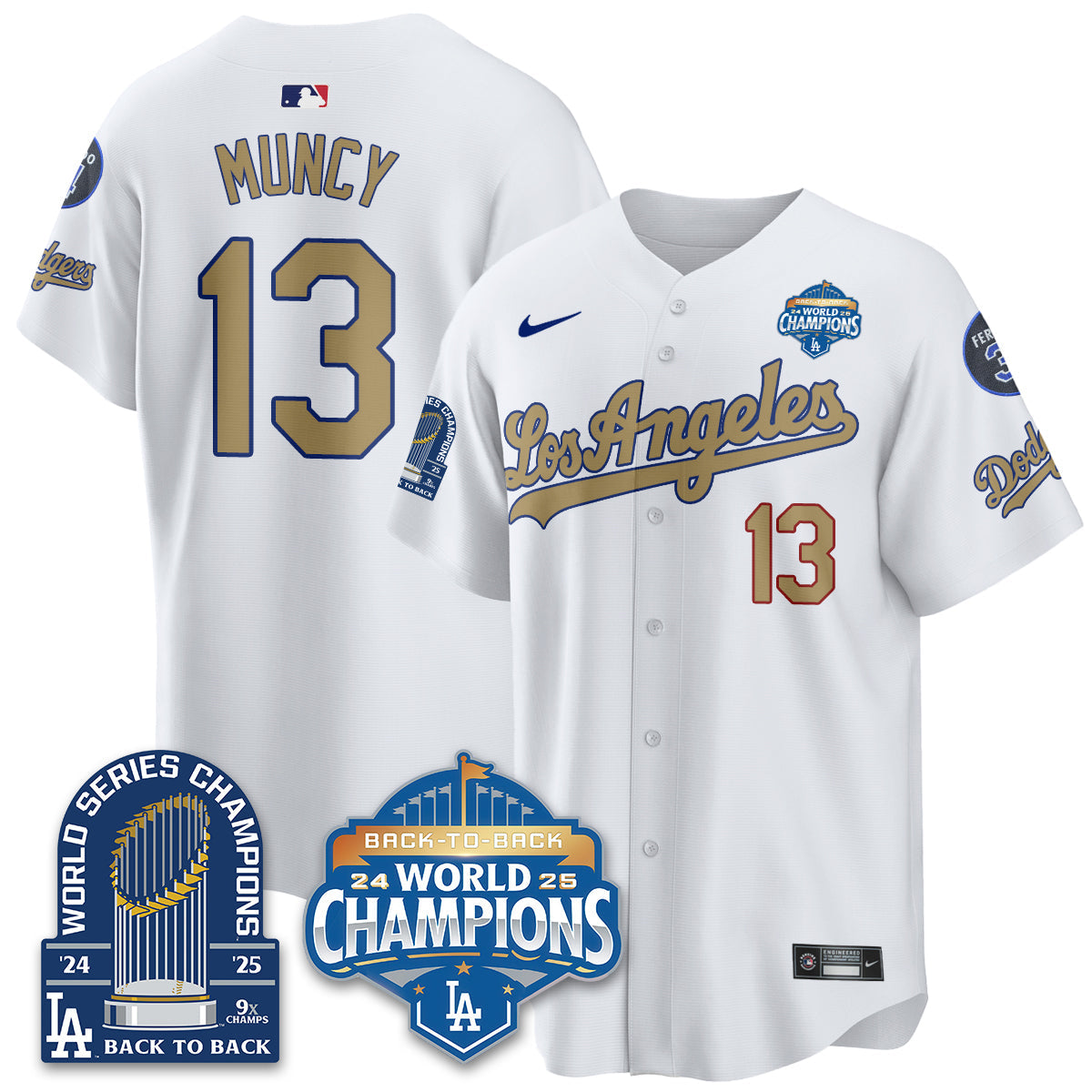 LAD Alternate Vapor Limited Jersey - 9x Champs - Stitched