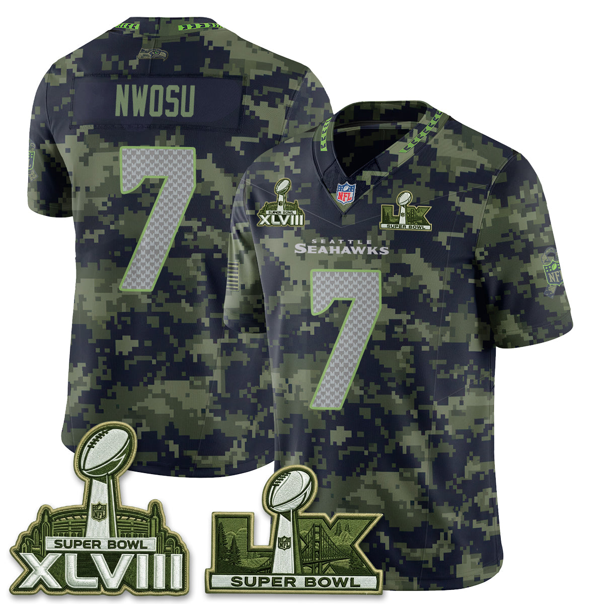 SEA 2026 Salute to Service Edition Vapor Jersey V2- Stitched