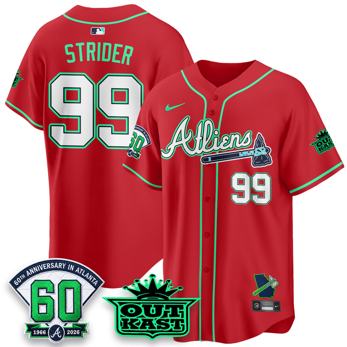 ATL x Atliens Cool Base Galaxy Version Jersey - Stitched-NQD