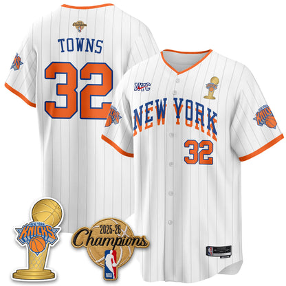 NYK 2026 NBA Champions Vapor Jersey - Stitched