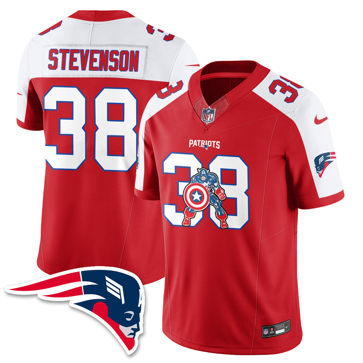 NE x Vibranium Shield Edition Vapor Jersey - Stitched