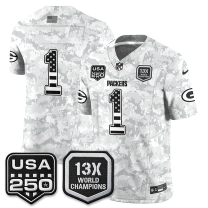 GB 2026 Salute To Service Edition Vapor Jersey - Stitched