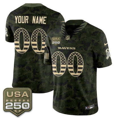BAL 2026 Salute to Service Vapor Custom Jersey - Stitched