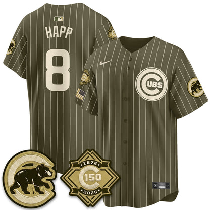 CHC New Era Olive 2026 Armed Forces Day Jersey -Stitched