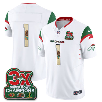 Denver Broncos Mexico Edition Vapor Jersey - Stitched