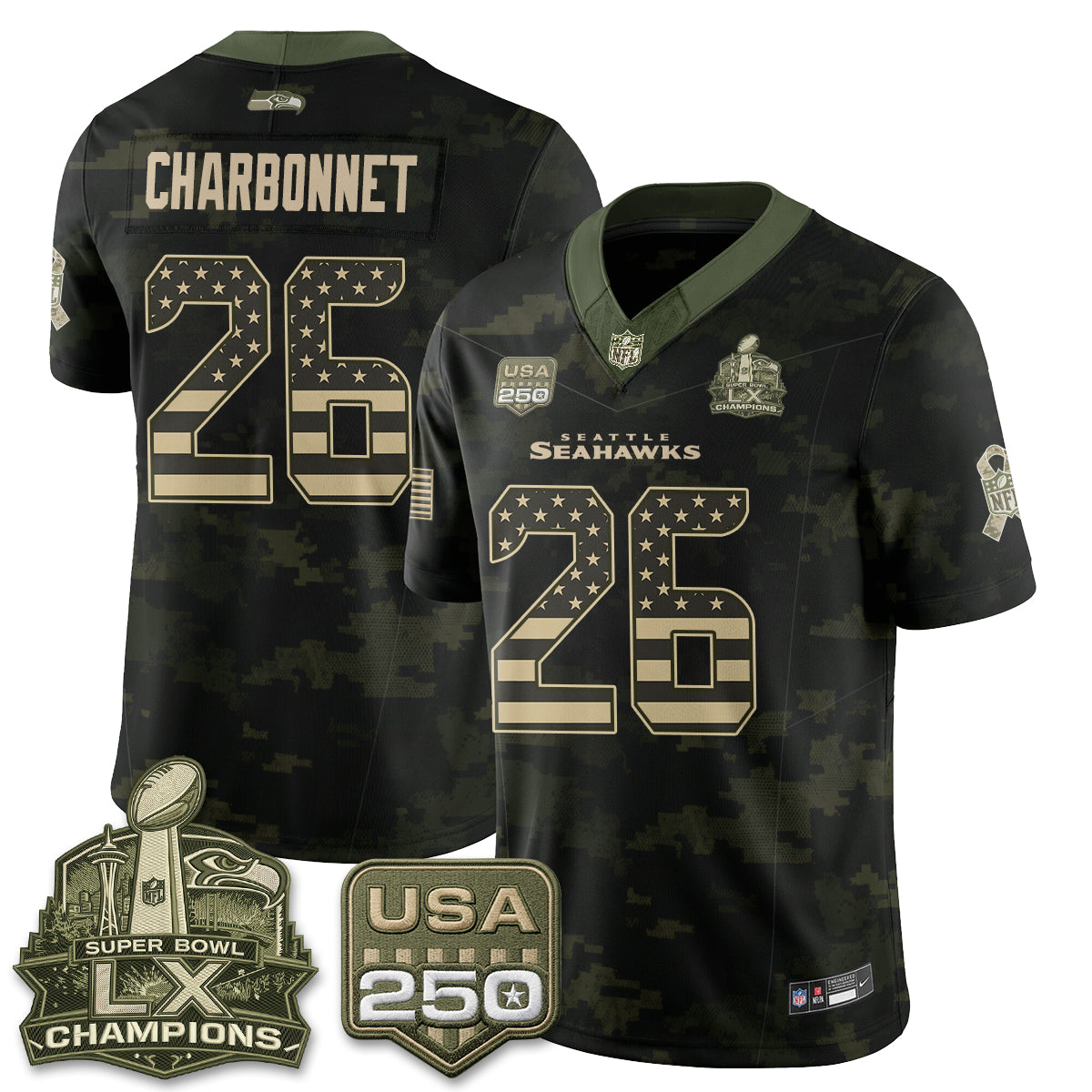SEA 2026 Salute to Service Edition Vapor Jersey - Stitched