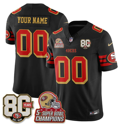 SF Throwback Vapor Custom Jersey - Stitched