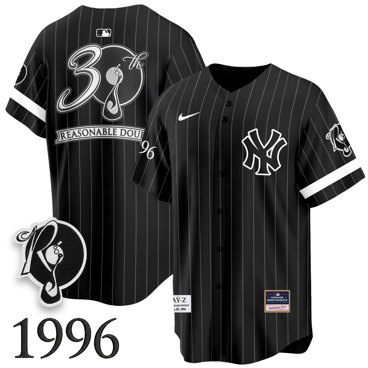 NYY x Jay Z Edition Vapor Jersey V2- Stitched