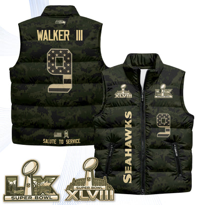 SEA 2026 Salute to Service Puffer Vest - Printed