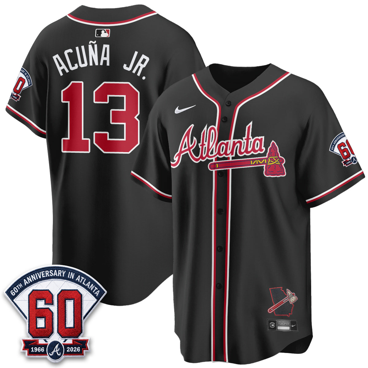 ATL 2026 Black Out Style Vapor Limited Jersey - Stitched