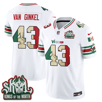 Minnesota Vikings Mexico Edition Vapor Jersey - Stitched