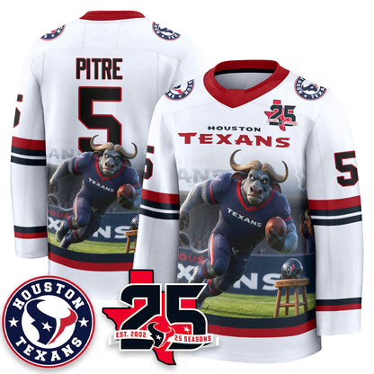 HOU x Bull Chief Edition Hockey Jersey - Printed
