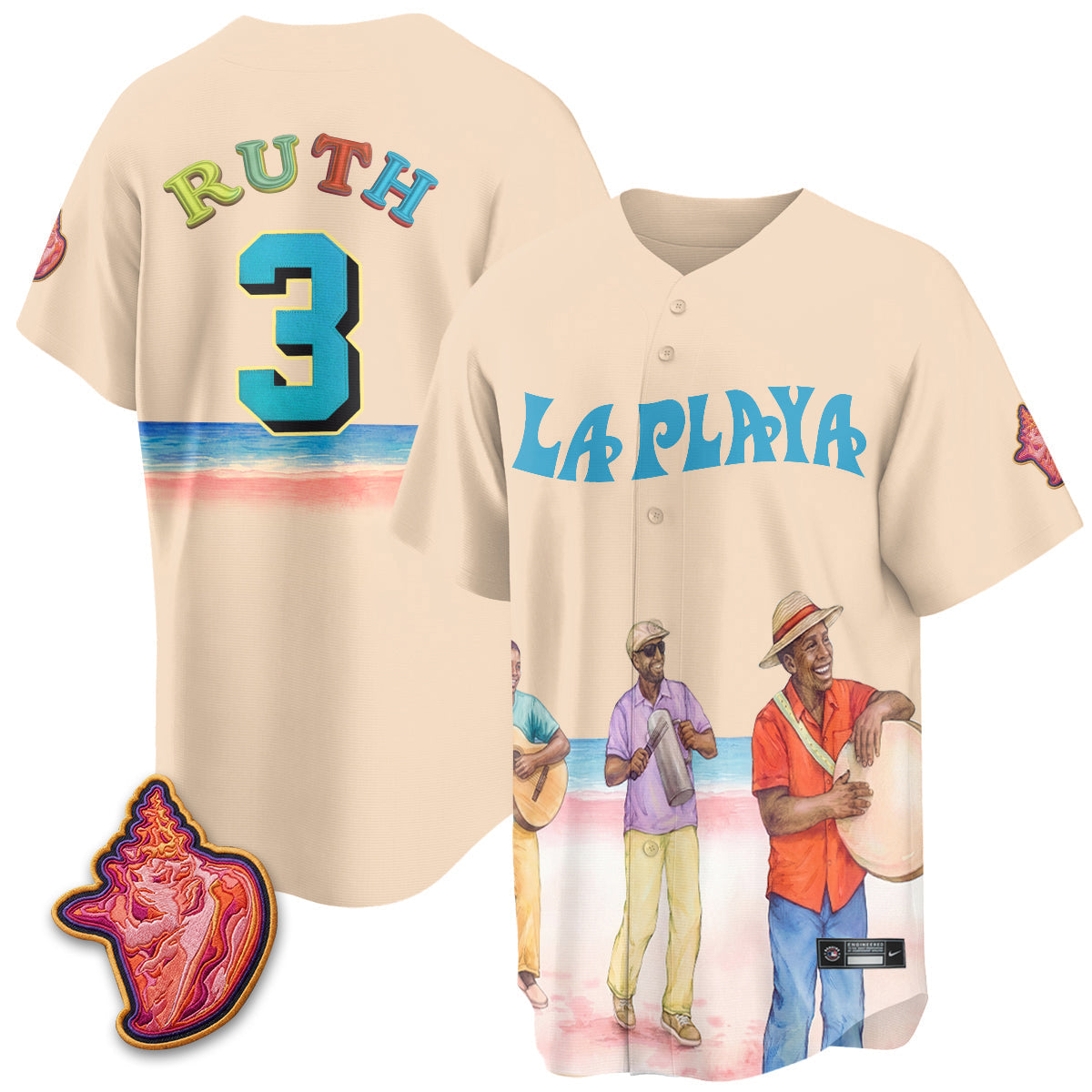 NYY Beach Connect "La Playa" Edition Vapor Jersey- Patch Stitched