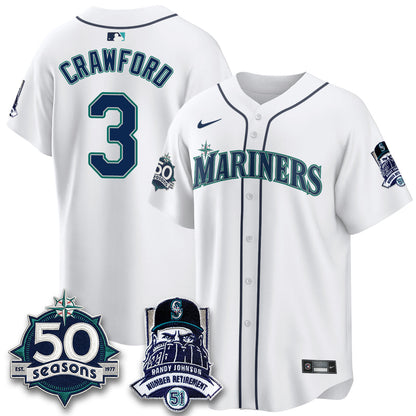SEA Randy Johnson Vapor Limited Jersey V2- Stitched