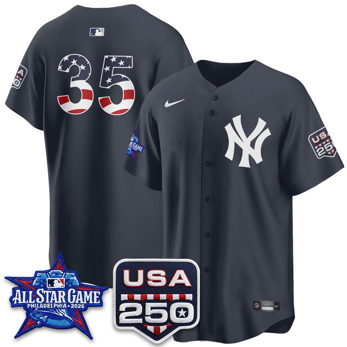 NYY  2026 All Star Edition Vapor Jersey - Stitched