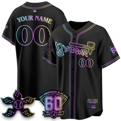ATL x Stranger Things Vapor Custom Jersey V2- Stitched