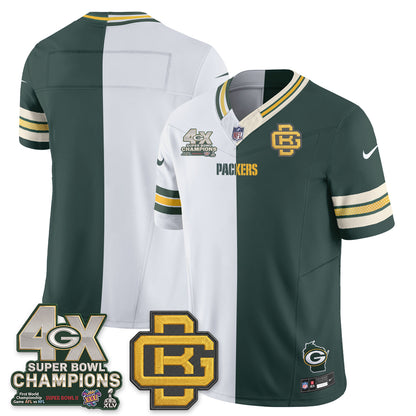 GB Rivalries Split Edition Vapor Jersey - Stitched