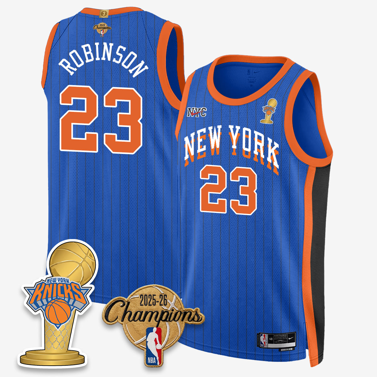 NYK 2026 Basketball Champions Vapor Jersey - Stitched