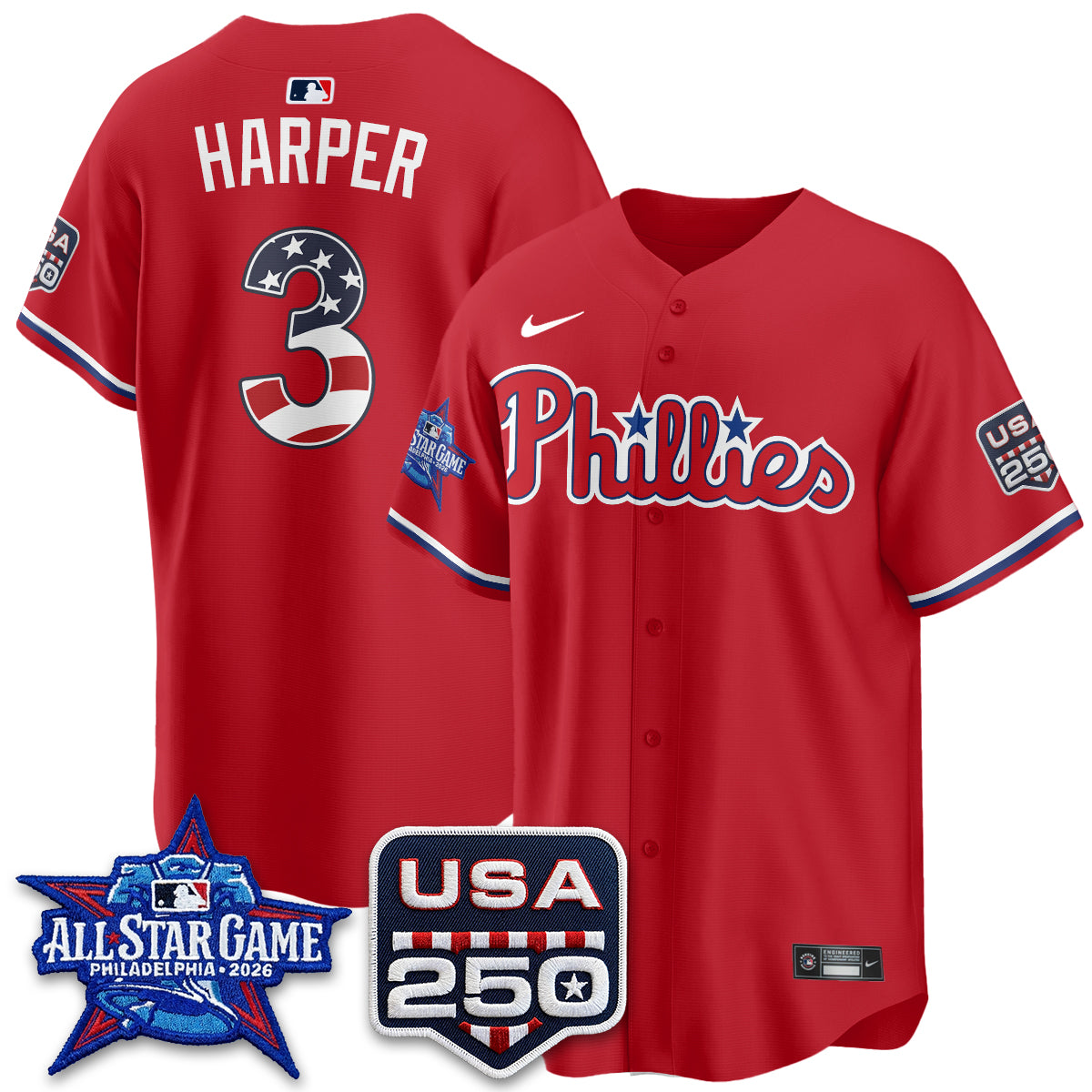 PHI 2026 All Star Edition Vapor Jersey - Stitched