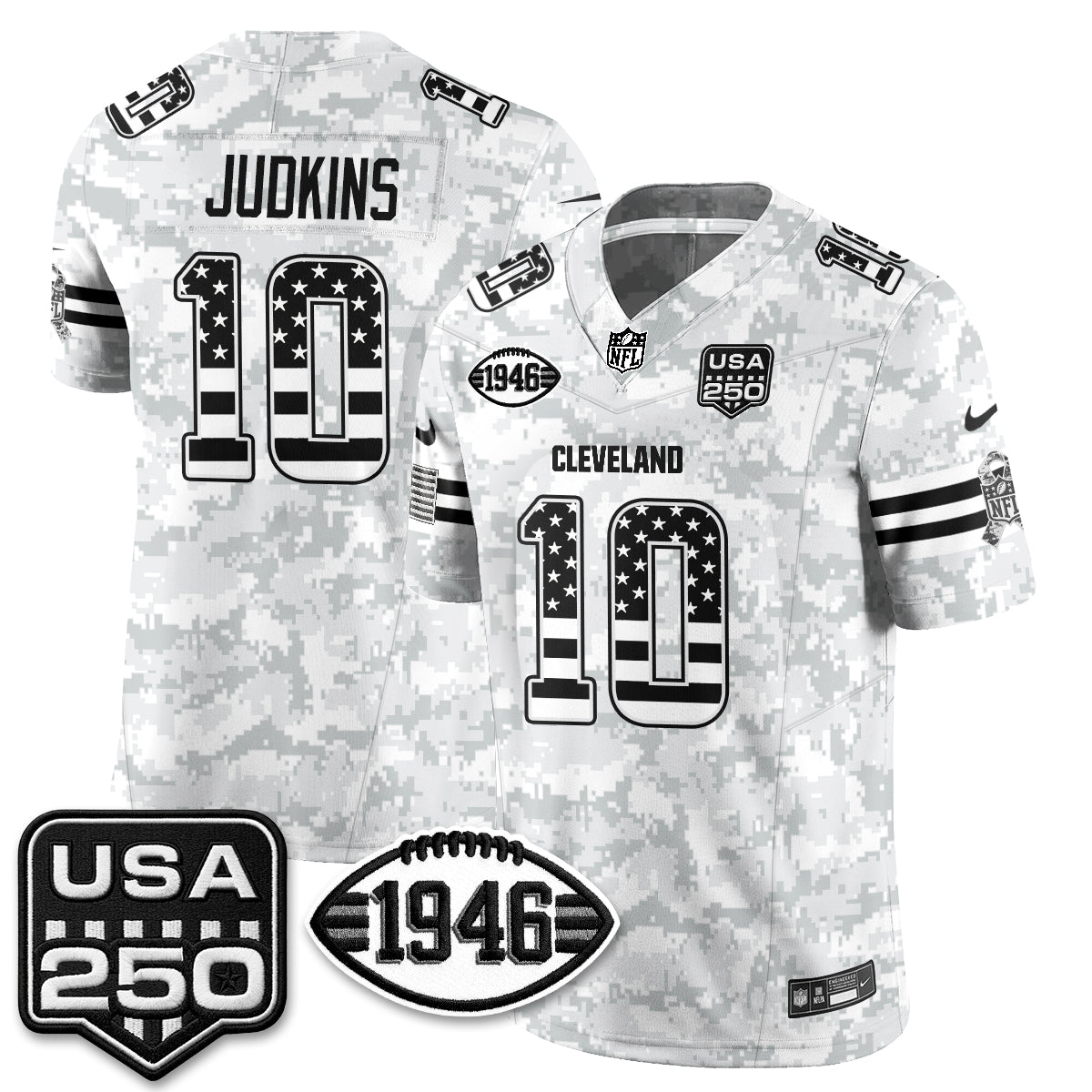 CLE 2026 Salute to Service Vapor Jersey - Stitched